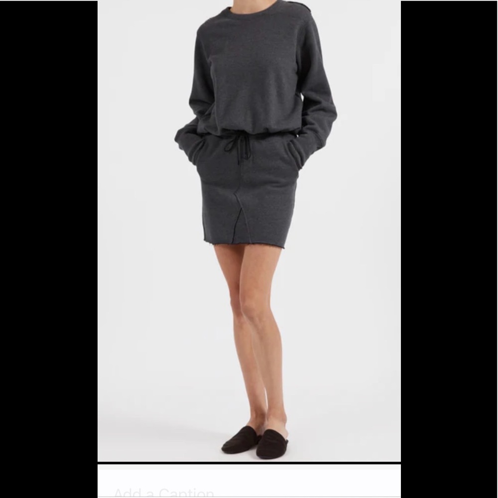 ATM Fleece Skirt and Matching Sweatshirt with drawstring Set